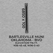 Load image into Gallery viewer, bvo bartlesville ok t shirt, Gray