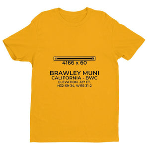 bwc brawley ca t shirt, Yellow