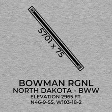 Load image into Gallery viewer, bww bowman nd t shirt, Gray