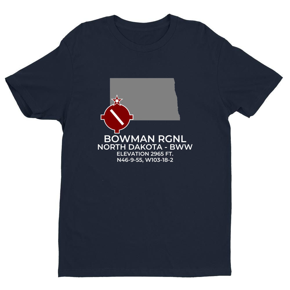 BOWMAN RGNL near BOWMAN; NORTH DAKOTA (BWW; KBWW) T-Shirt