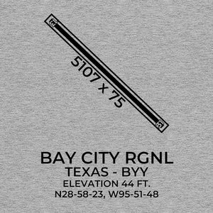 byy bay city tx t shirt, Gray