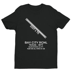byy bay city tx t shirt, Black