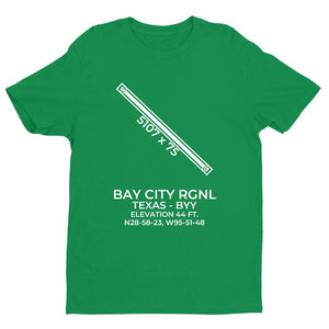 byy bay city tx t shirt, Green