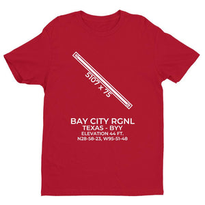 byy bay city tx t shirt, Red
