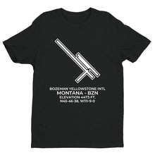Load image into Gallery viewer, bzn bozeman mt t shirt, Black
