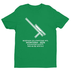 bzn bozeman mt t shirt, Green
