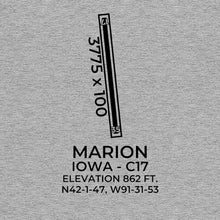 Load image into Gallery viewer, c17 marion ia t shirt, Gray