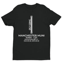 Load image into Gallery viewer, c27 manchester ia t shirt, Black