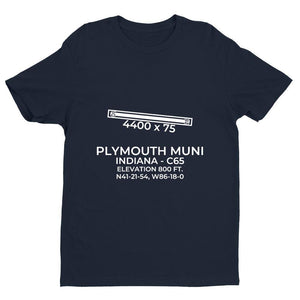 c65 plymouth in t shirt, Navy
