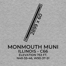 Load image into Gallery viewer, c66 monmouth il t shirt, Gray