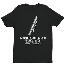 Load image into Gallery viewer, c66 monmouth il t shirt, Black