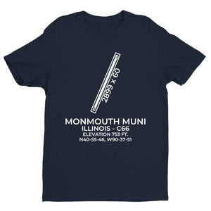 c66 monmouth il t shirt, Navy