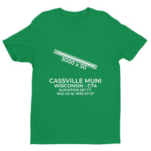 Load image into Gallery viewer, c74 cassville wi t shirt, Green