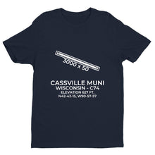 Load image into Gallery viewer, c74 cassville wi t shirt, Navy