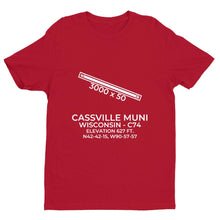 Load image into Gallery viewer, c74 cassville wi t shirt, Red
