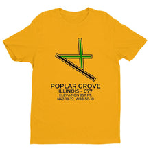 Load image into Gallery viewer, c77 poplar grove il t shirt, Yellow