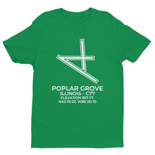 Load image into Gallery viewer, c77 poplar grove il t shirt, Green