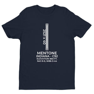 c92 mentone in t shirt, Navy