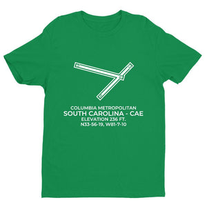 cae columbia sc t shirt, Green