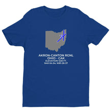 Load image into Gallery viewer, CAK facility map in AKRON; OHIO, Royal Blue