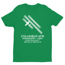 Load image into Gallery viewer, COLUMBUS AFB in COLUMBUS; MISSISSIPPI (CBM; KCBM) T-Shirt