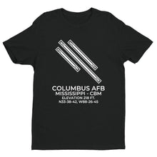 Load image into Gallery viewer, cbm columbus ms t shirt, Black