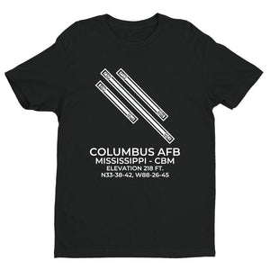 cbm columbus ms t shirt, Black