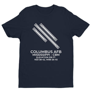 cbm columbus ms t shirt, Navy