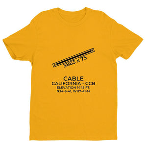 ccb upland ca t shirt, Yellow