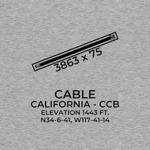 Load image into Gallery viewer, ccb upland ca t shirt, Gray