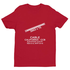 ccb upland ca t shirt, Red