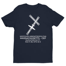 Load image into Gallery viewer, WESTOVER ARB/METROPOLITAN in SPRINGFIELD/CHICOPEE; MASSACHUSETTS (CEF; KCEF) T-Shirt