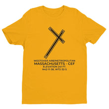 Load image into Gallery viewer, cef springfield chicopee ma t shirt, Yellow