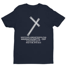 Load image into Gallery viewer, cef springfield chicopee ma t shirt, Navy