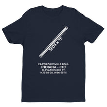 Load image into Gallery viewer, cfj crawfordsville in t shirt, Navy