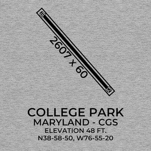 cgs college park md t shirt, Gray