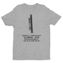 Load image into Gallery viewer, MERRILL C. MEIGS FIELD (CGX; KCGX) near CHICAGO; ILLINOIS (IL) c.2002 T-Shirt