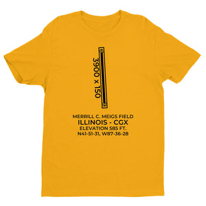 MERRILL C. MEIGS FIELD (CGX; KCGX) near CHICAGO; ILLINOIS (IL) c.2002 T-Shirt