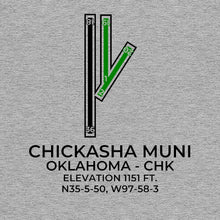 Load image into Gallery viewer, chk chickasha ok t shirt, Gray