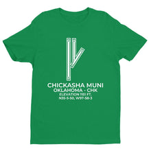 Load image into Gallery viewer, chk chickasha ok t shirt, Green