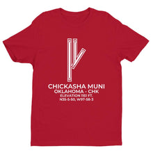 Load image into Gallery viewer, chk chickasha ok t shirt, Red