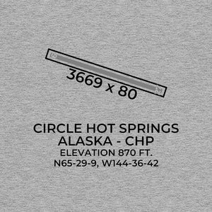 chp circle hot springs ak t shirt, Gray