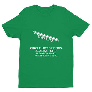 chp circle hot springs ak t shirt, Green