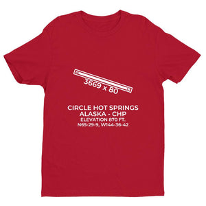chp circle hot springs ak t shirt, Red