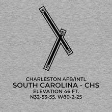 Load image into Gallery viewer, chs charleston sc t shirt, Gray