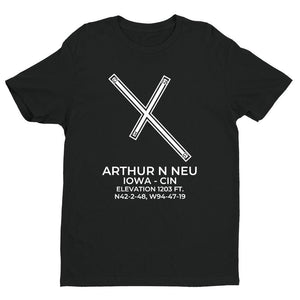 cin carroll ia t shirt, Black