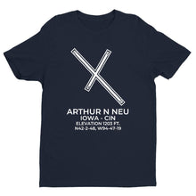 Load image into Gallery viewer, cin carroll ia t shirt, Navy