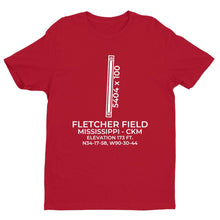Load image into Gallery viewer, ckm clarksdale ms t shirt, Red