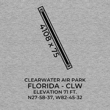Load image into Gallery viewer, clw clearwater fl t shirt, Gray