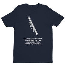 Load image into Gallery viewer, clw clearwater fl t shirt, Navy